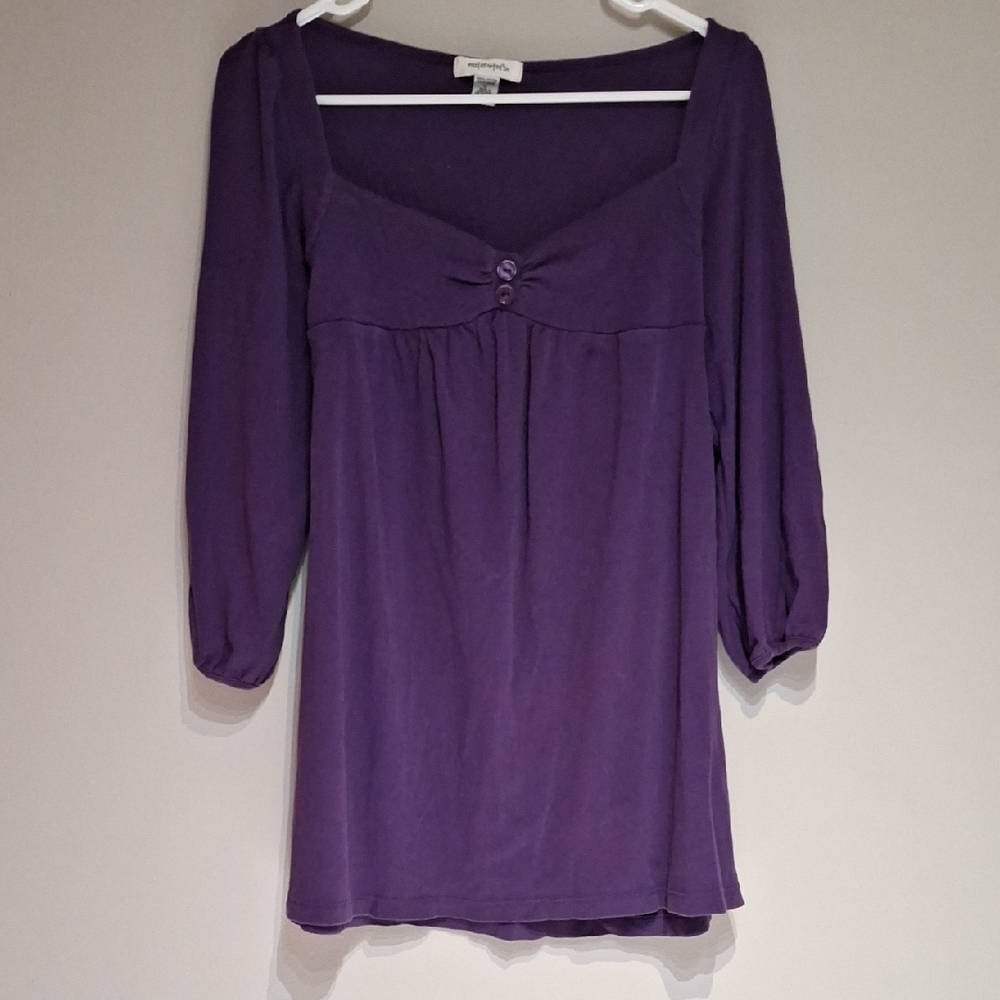 Women's Maternity Purple Tunic Top